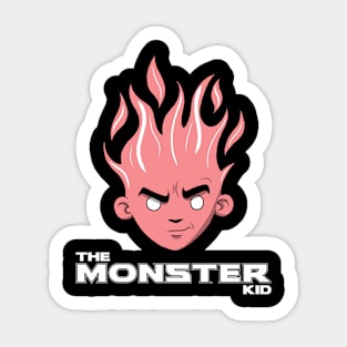 The Monster Kid (Black and Red) Sticker